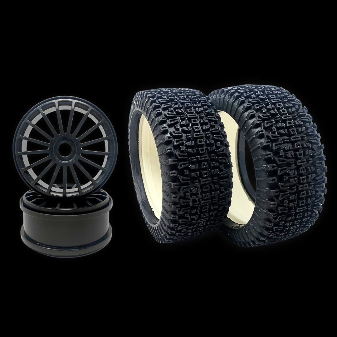 MCD Tyre 180 mm Dirt-Xross + Wheel Sets (One pair)