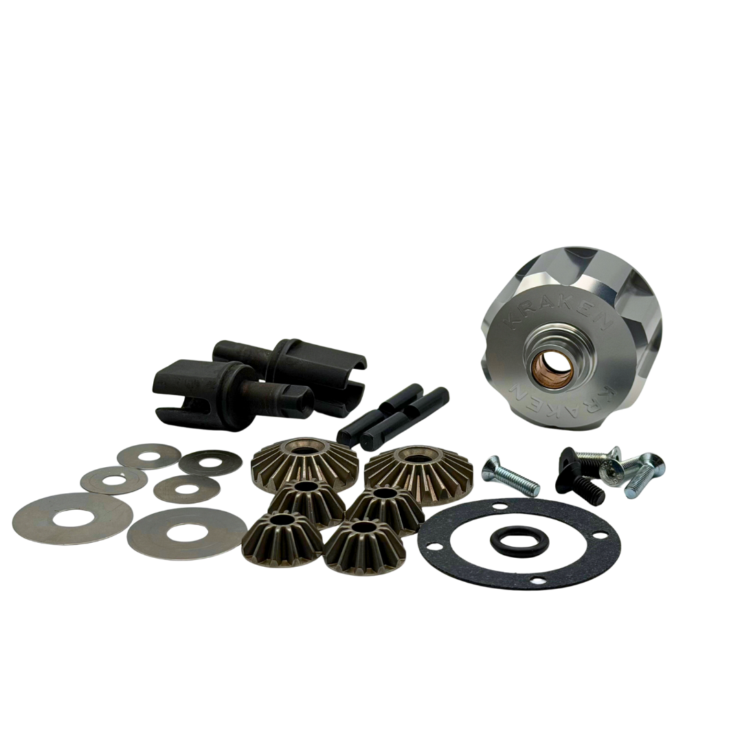 Kraken Billet Losi 5IVE-T Pin-less HD Bevel Gear Diff Conversion Kit