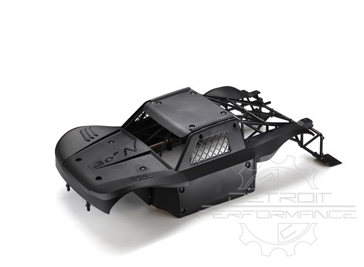 Black off-road vehicle chassis on a white background with 'Detroit Performance' branding.