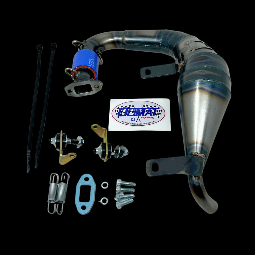 OLIMAT MCD RR5/W5/XR5 Exhaust Pipe (32-38cc design) - Non-silenced