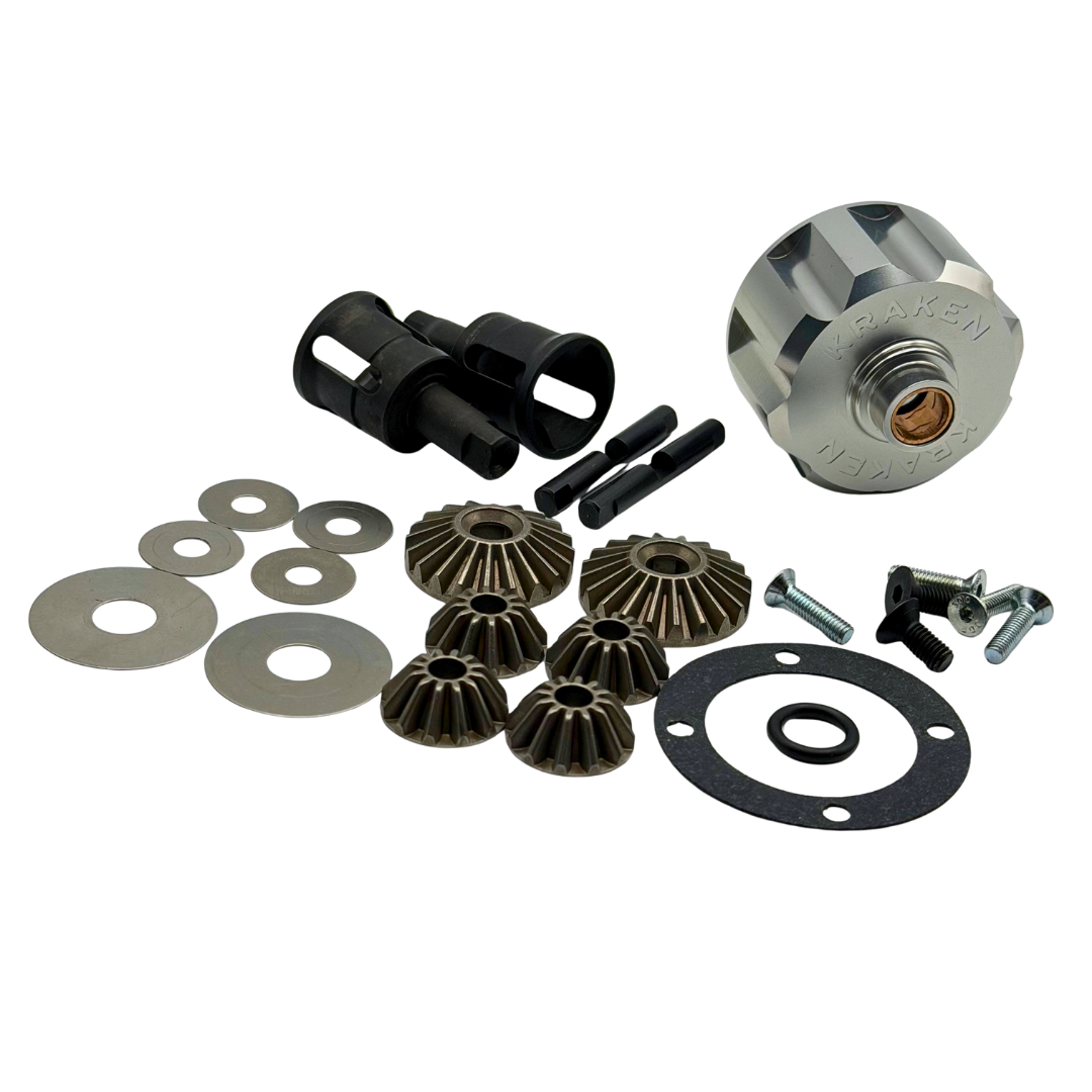 Kraken Billet Losi 5IVE-T Pin-less HD Bevel Gear Diff Conversion Kit