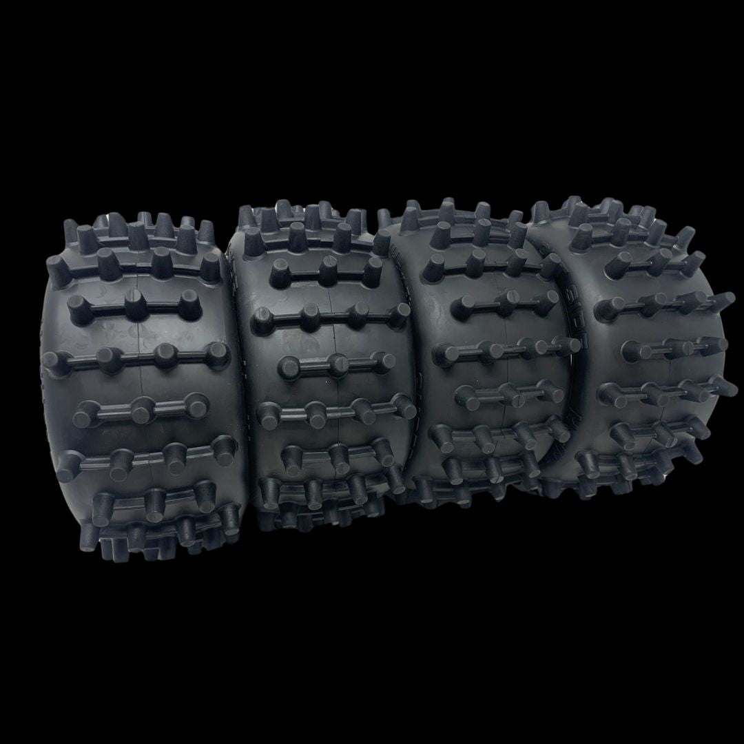 MadMax Super Hog V2 Truck 186mm Spike Wheel/Tyre Set (4) with adaptors
