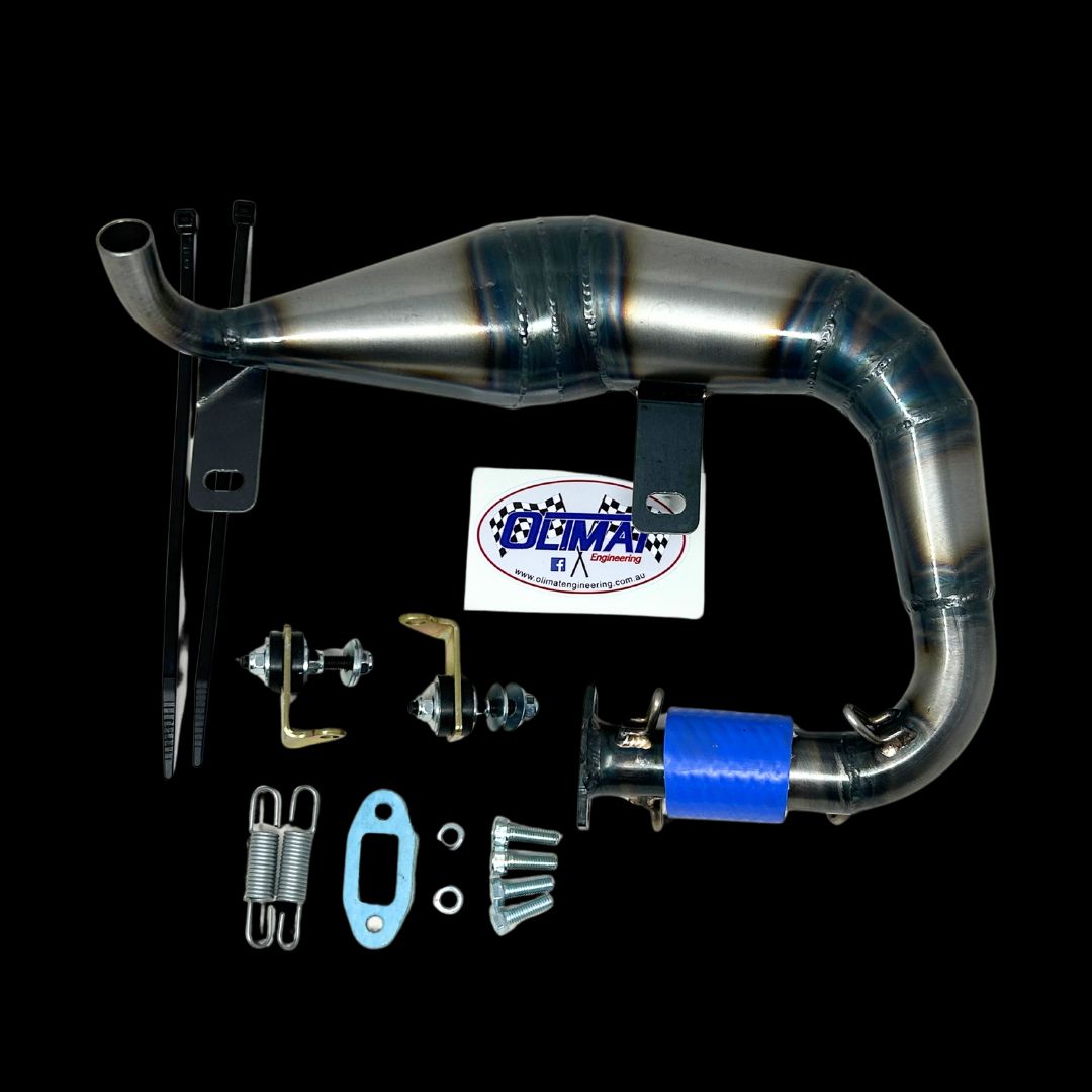 OLIMAT MCD RR5/W5/XR5 Exhaust Pipe (32-38cc design) - Non-silenced