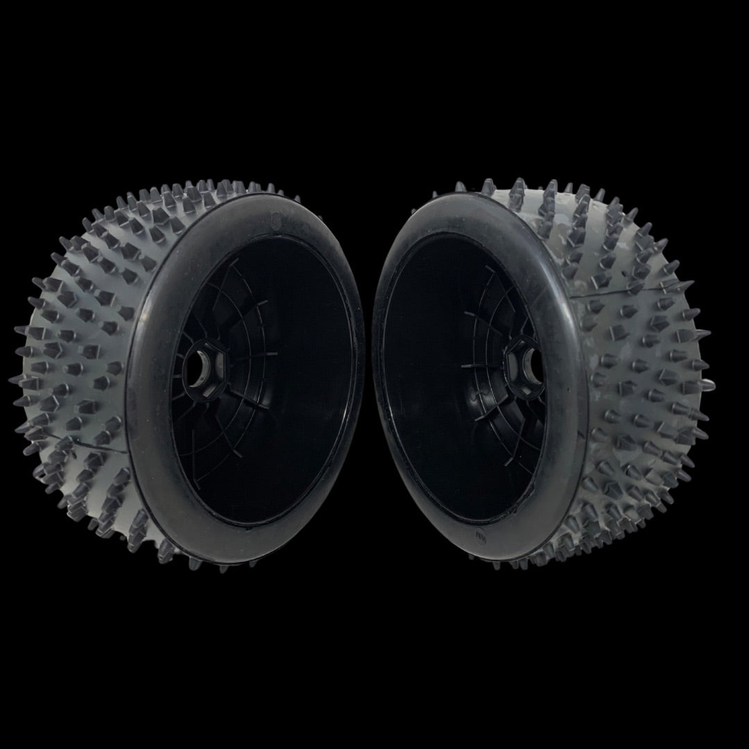 (HD glued) MCD 180mm Astro Max Hard Compound Tyres on Disc Wheels (One pair)