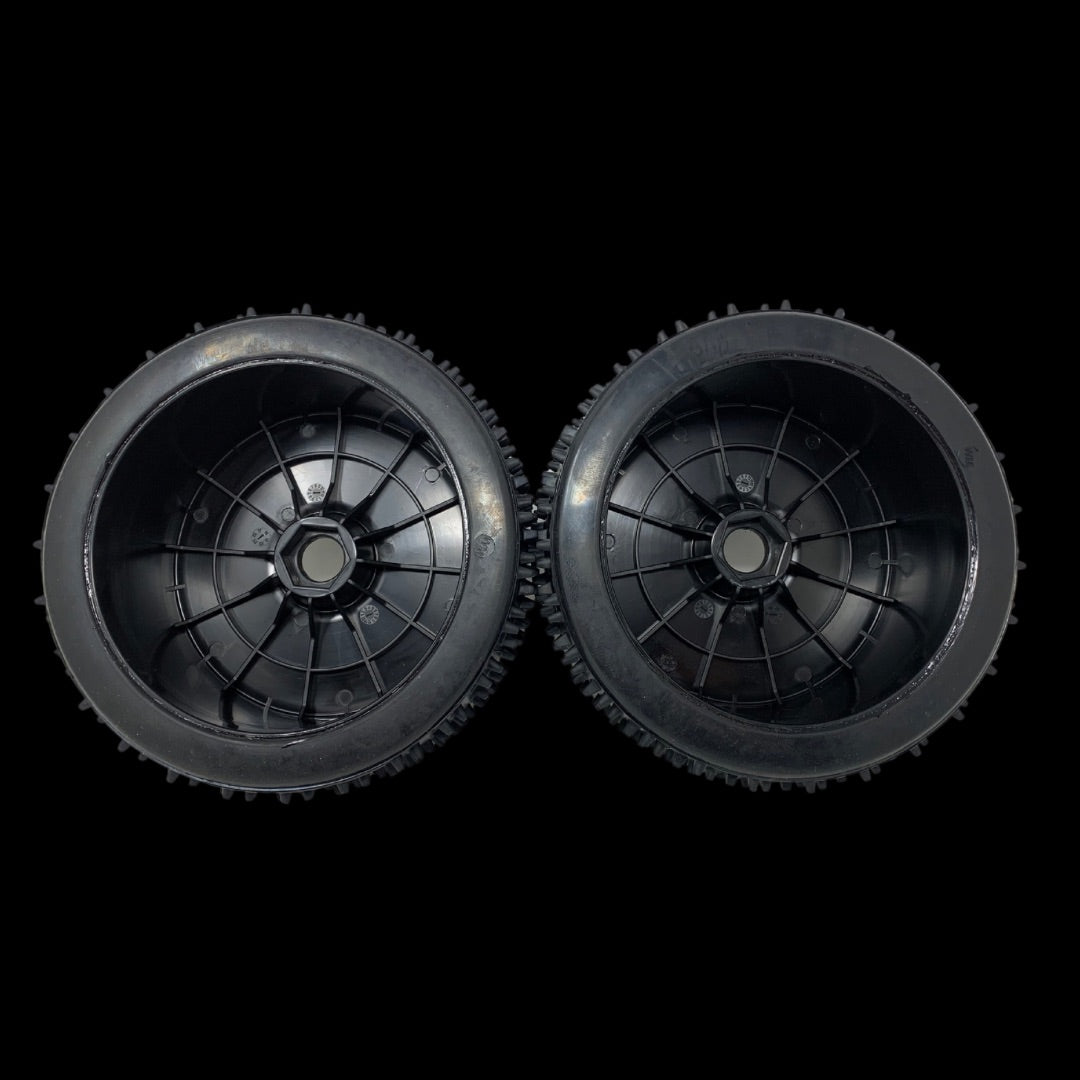 (HD glued) MCD 180mm Astro Max Hard Compound Tyres on Disc Wheels (One pair)