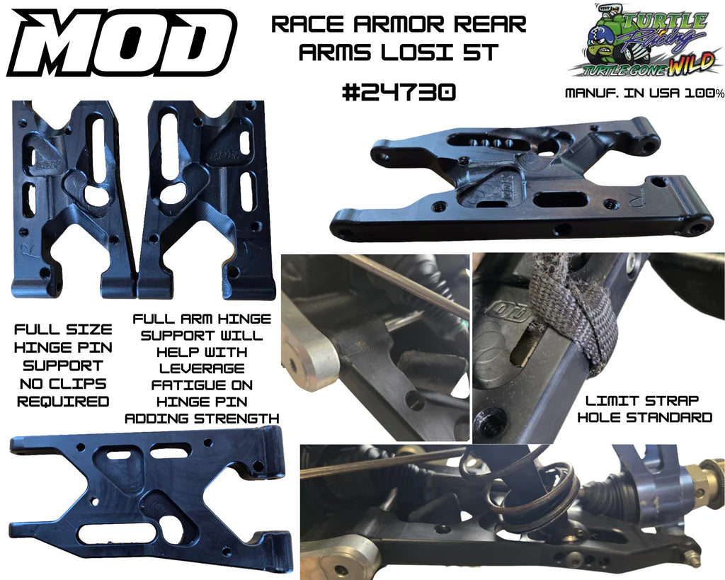 MOD Race Armor Losi 5T/2.0 Rear Arms (L&R) 24720
