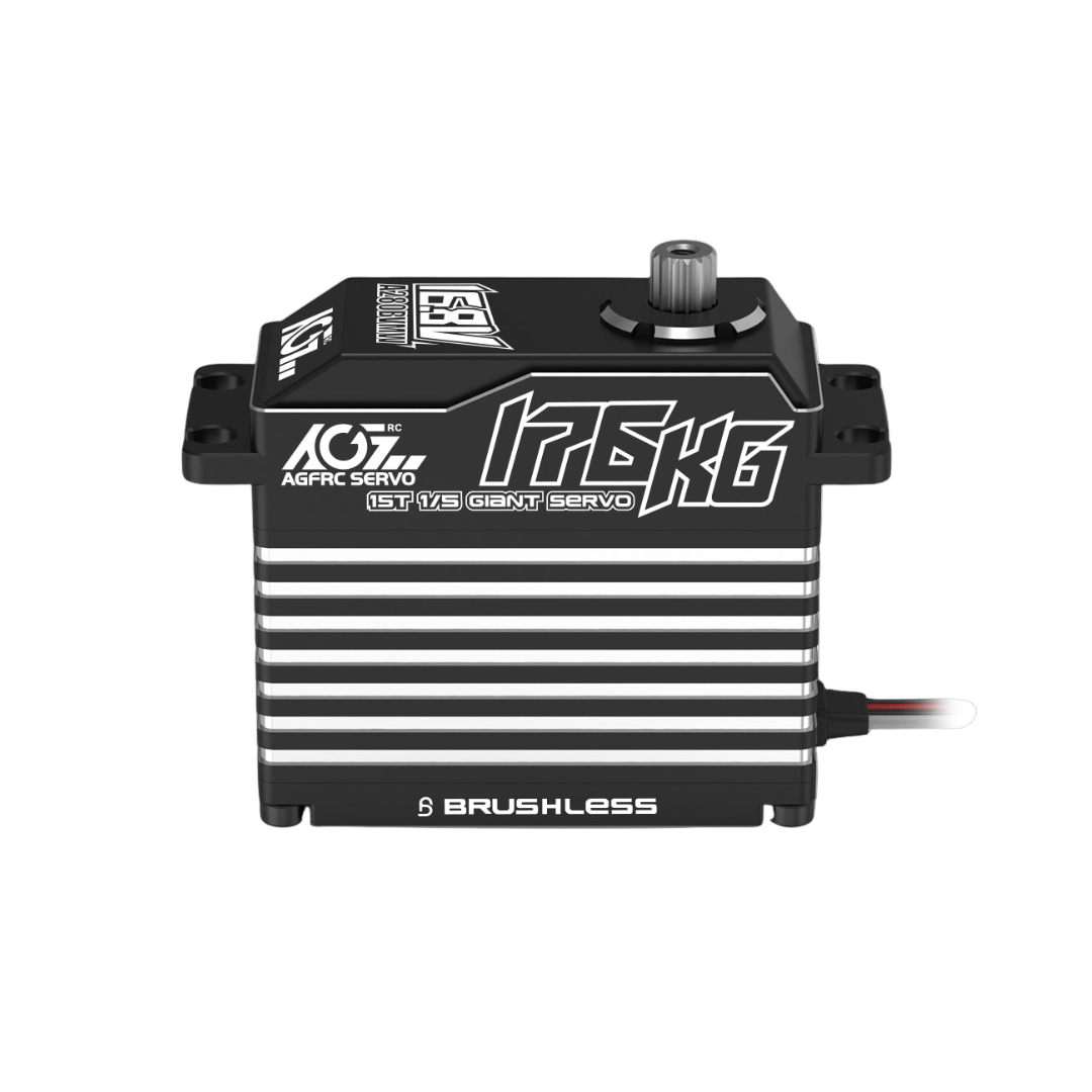 AGF brushless servo on a white background