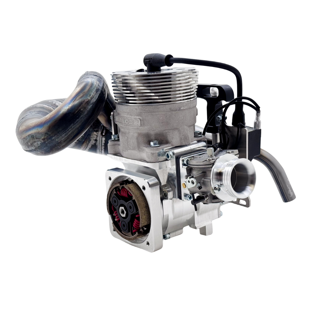 ALX Brutale 96cc Malossi GSR46 GoPed engine kit shown from the clutch side