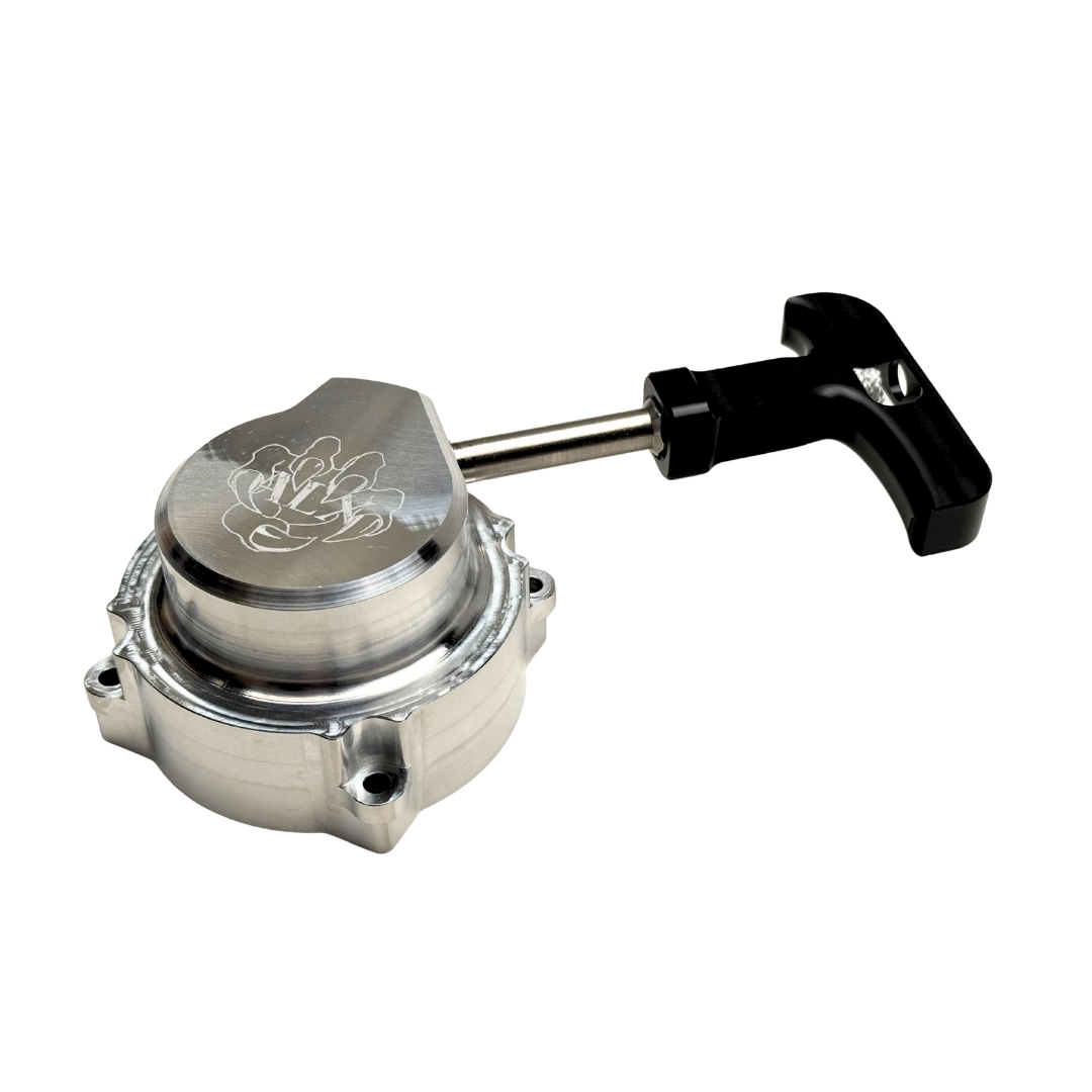 ALX pull starter for Twin 80-100cc engines, top-down angle