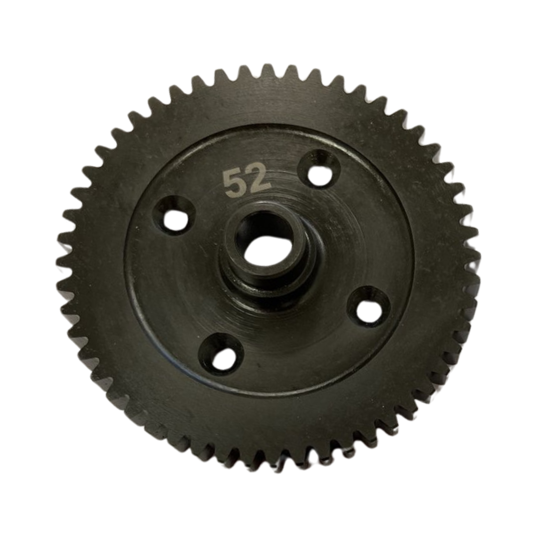 Black gear with the number 52 on a white background