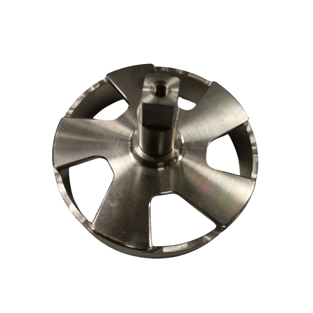 Metallic 80mm clutch bell on a white background