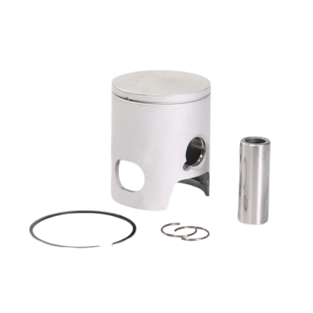 Piston and related components on a white background