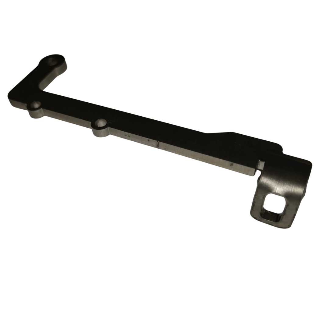 Metal bracket on a white background