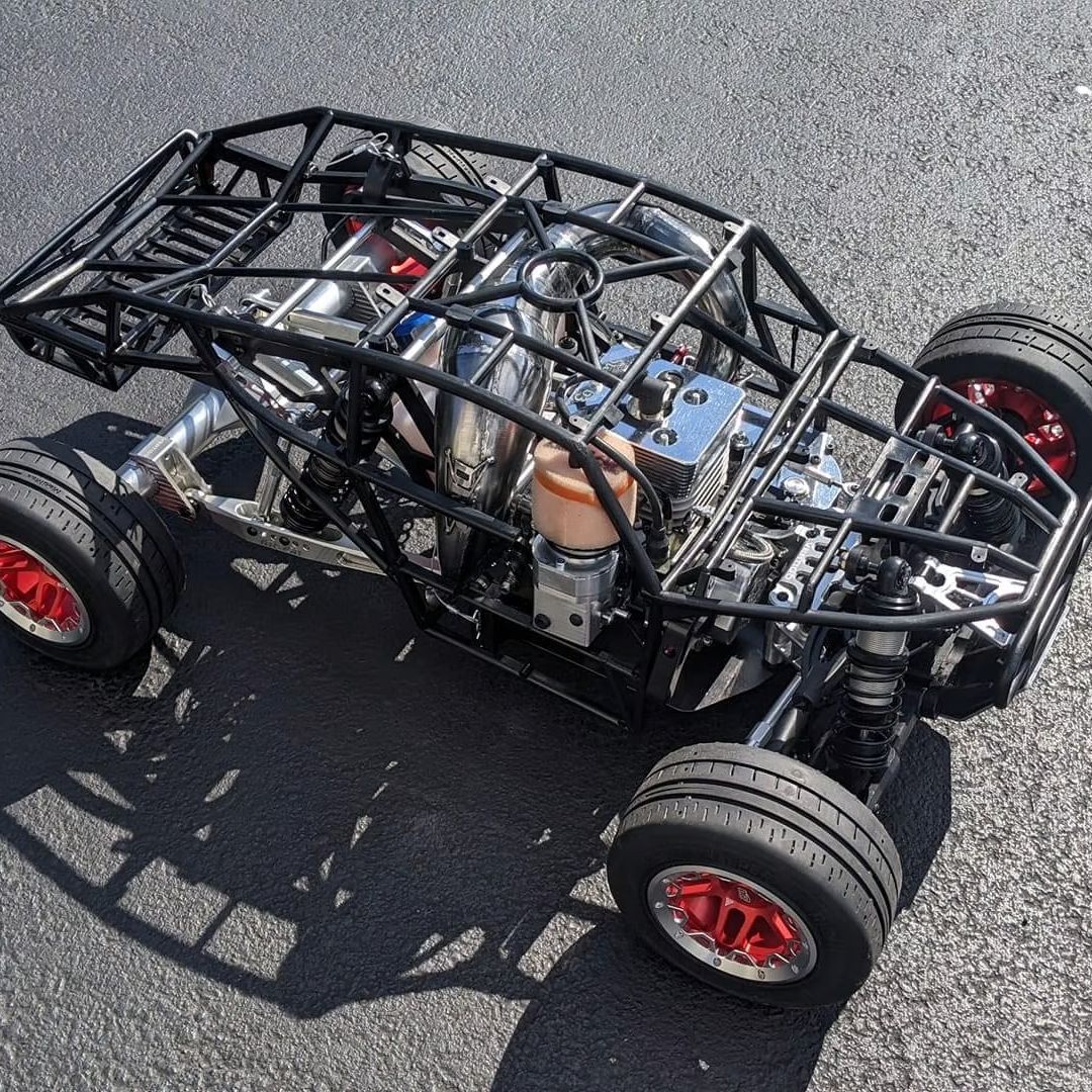 VESLA Trophy Truck with ALX Super 63 installed on a paved surface