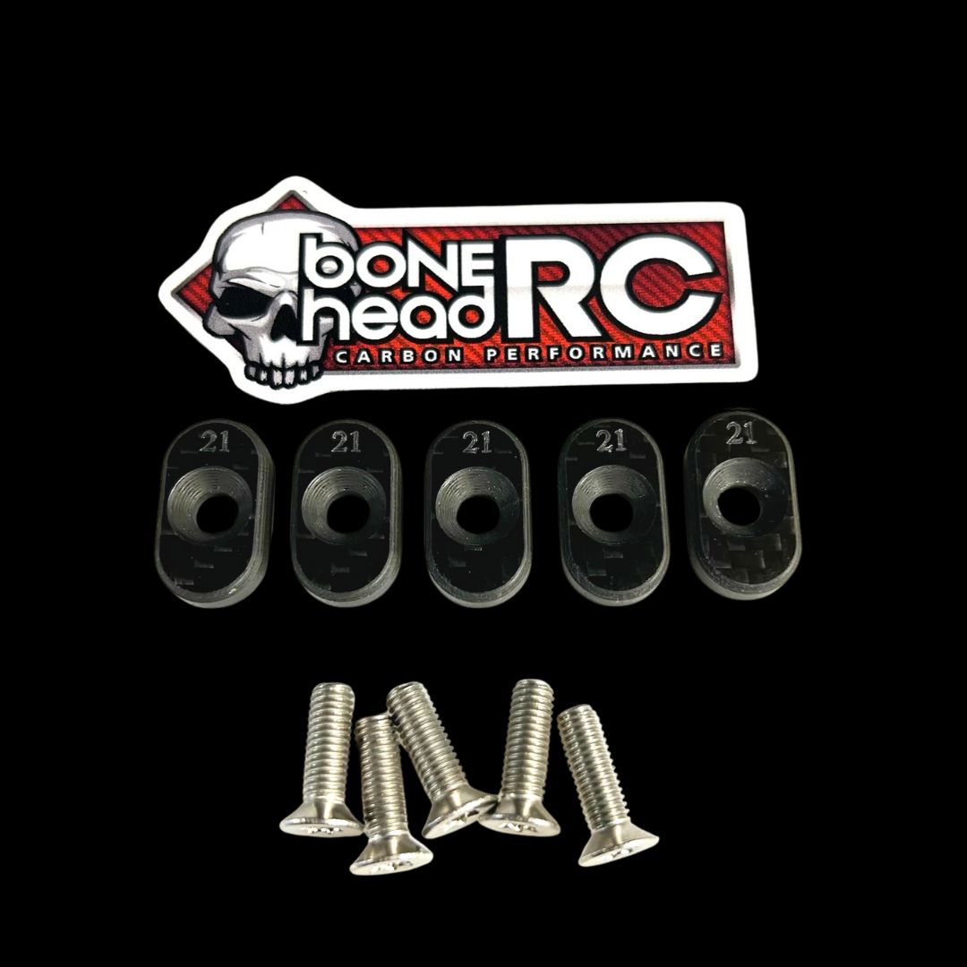 Bonehead Carbon Losi 5ive T V1 Upgraded Engine Mesh Chassis Spacers