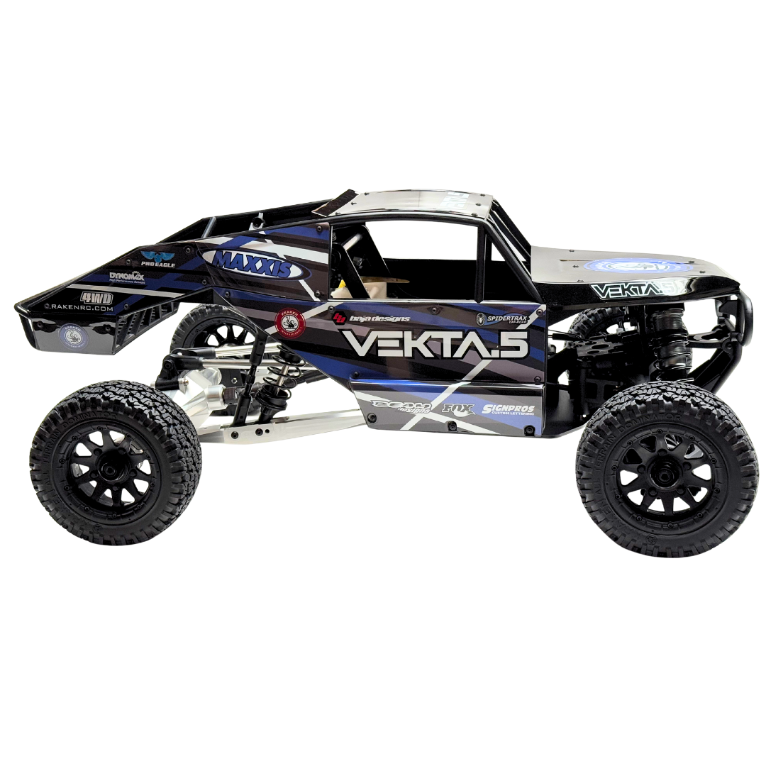 Model of a remote control truck with 'VEKTA' branding on a white background