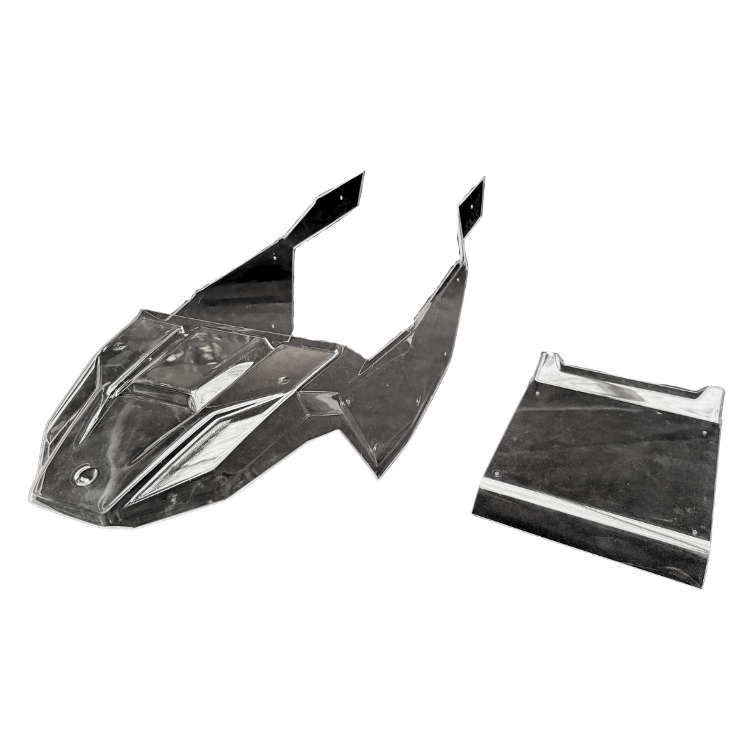 VESLA body panels on a white background