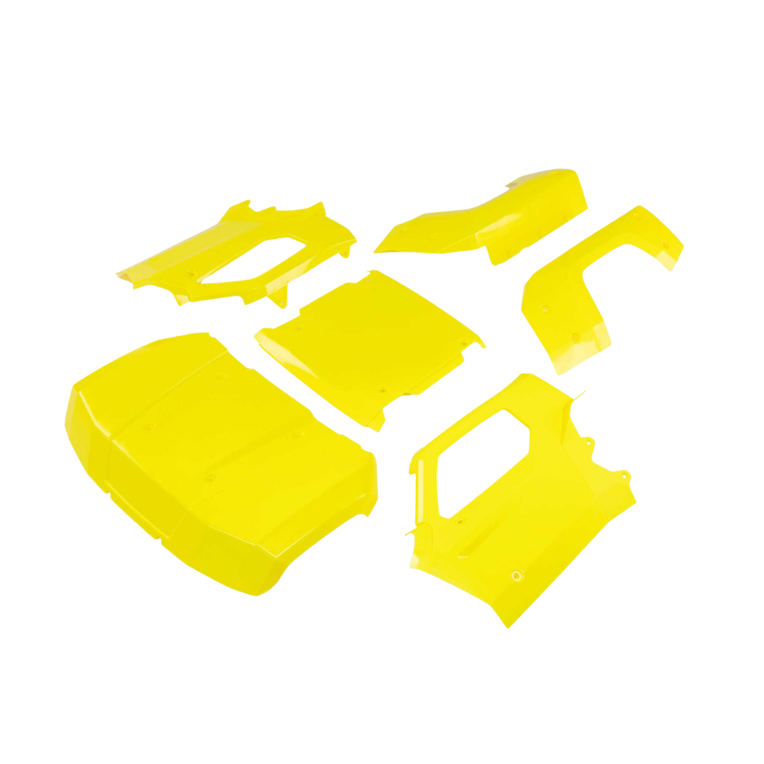 losi-5ive-t-3-0-body-set-complete-flo-yellow-los-4348