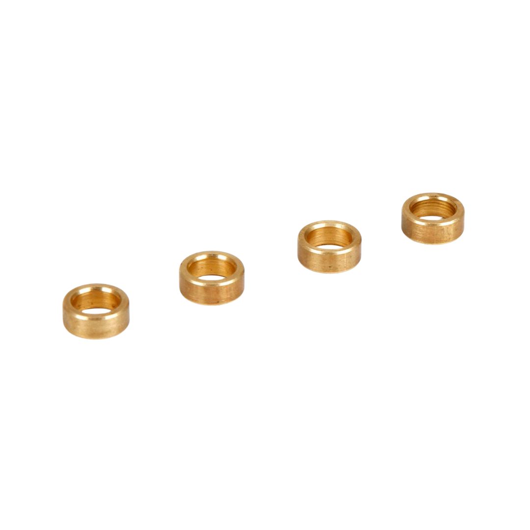 Four brass bushings