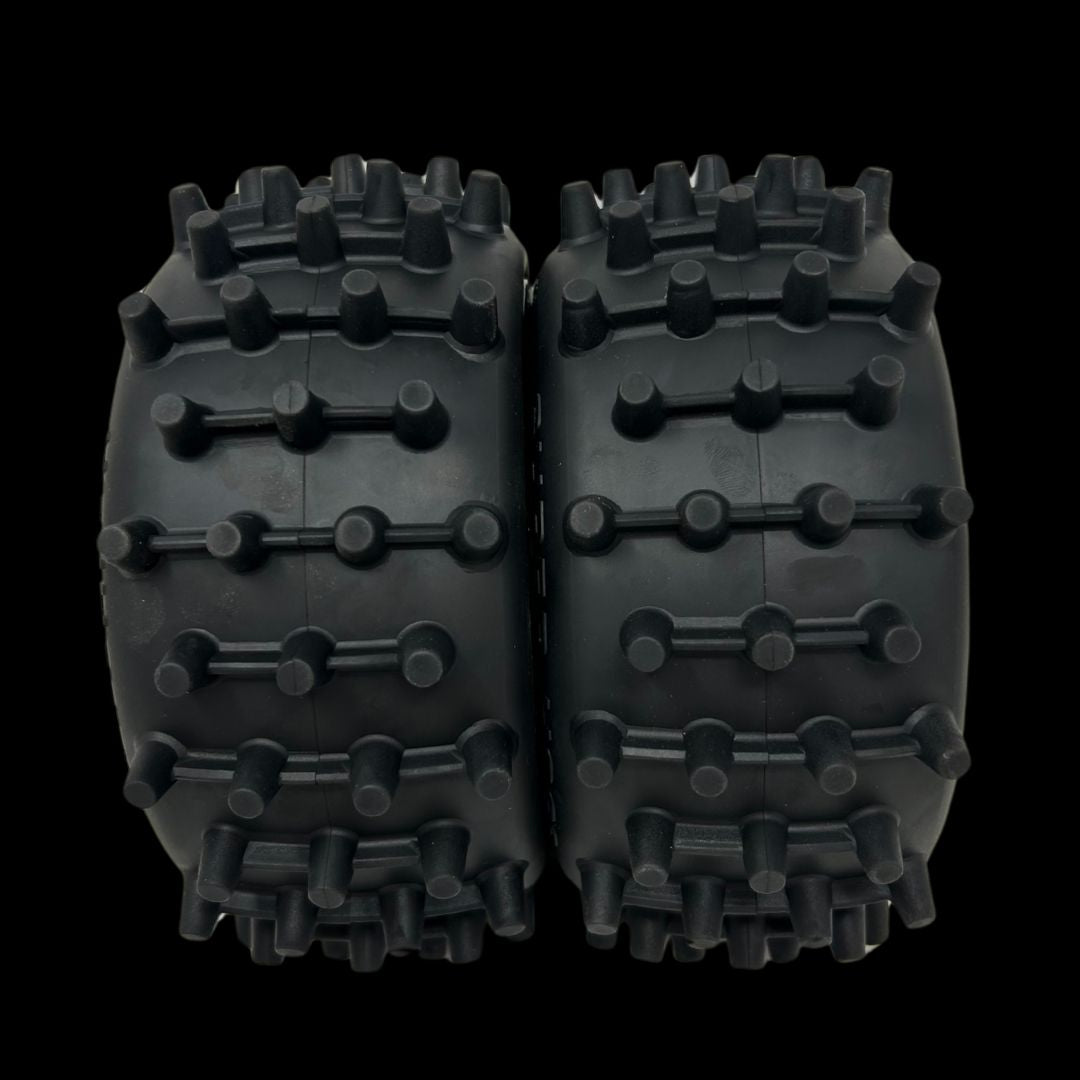 Pair of Mad Max Super Hog V2 Rear 186mm Spike Wheel/Tyres (2)