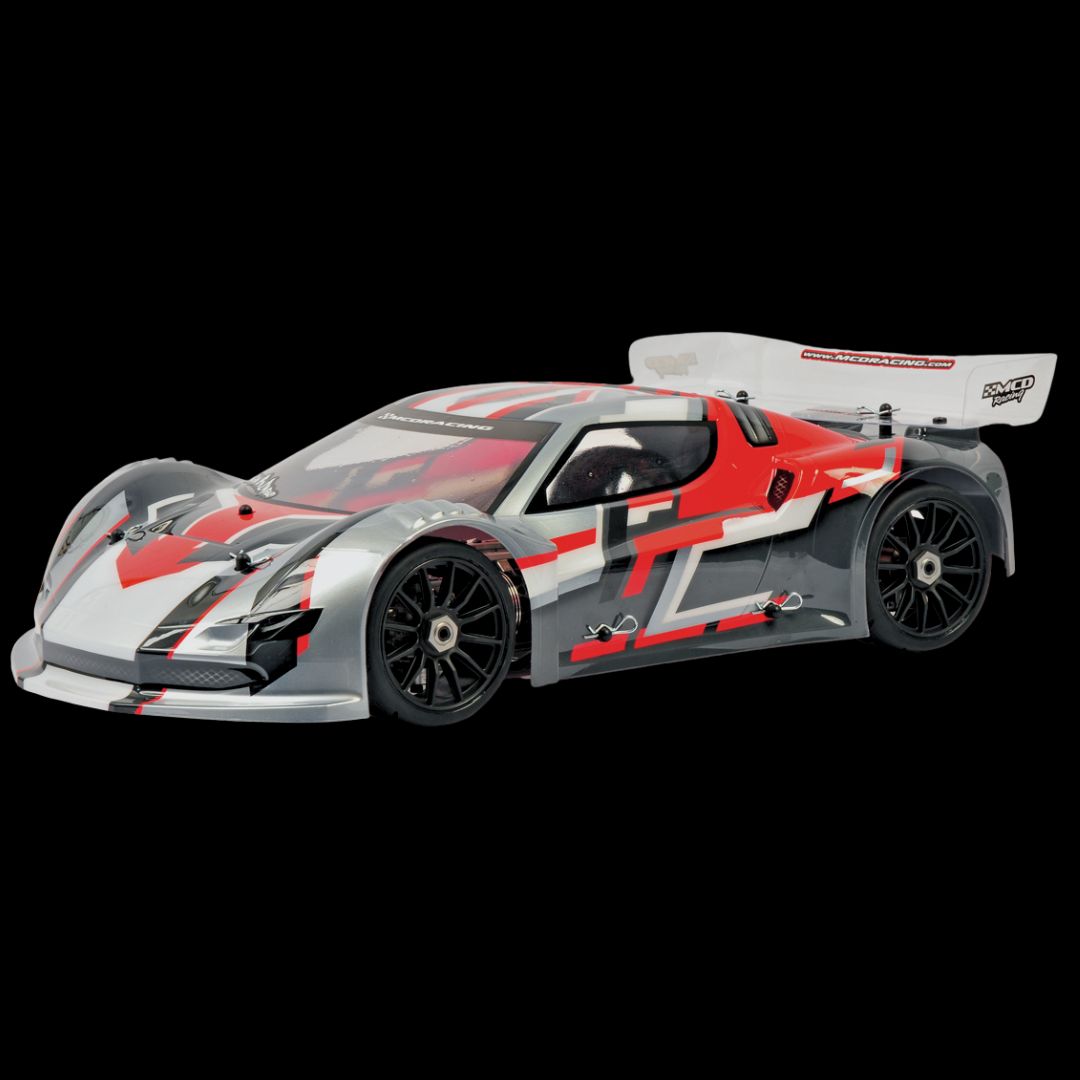 MCD OCTOX Ultimate with painted supercar wedge body front view