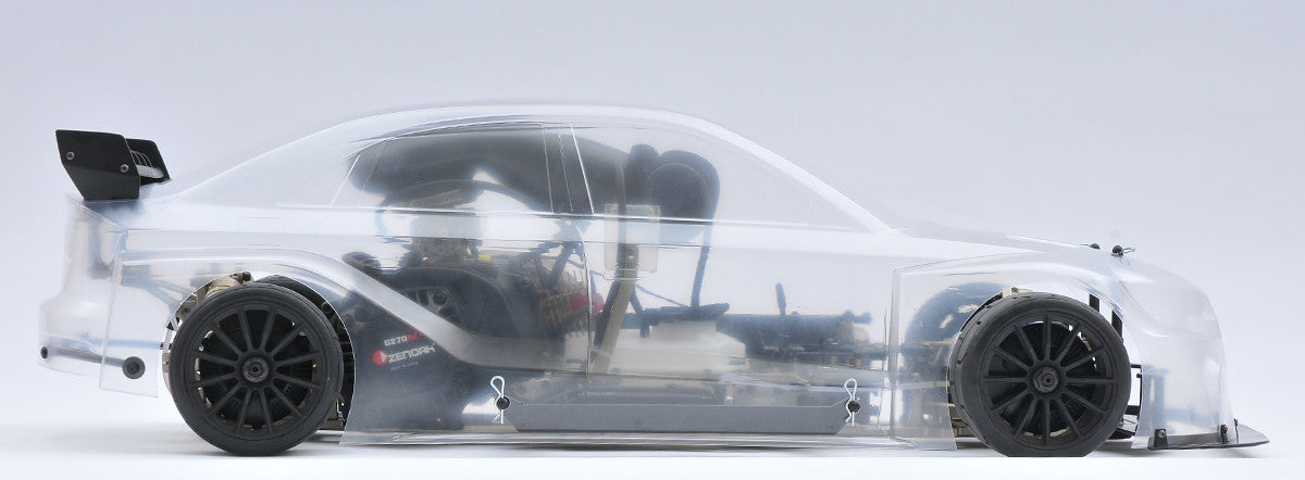 MCD Racing Duox with clear unpainted body shell