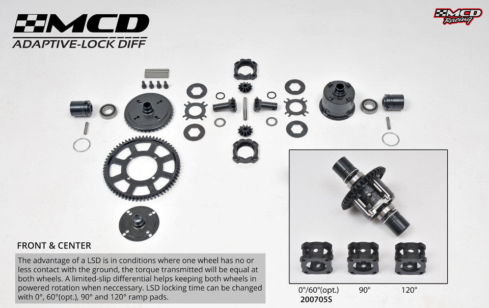 MCD W5 Front and center adaptive differentials