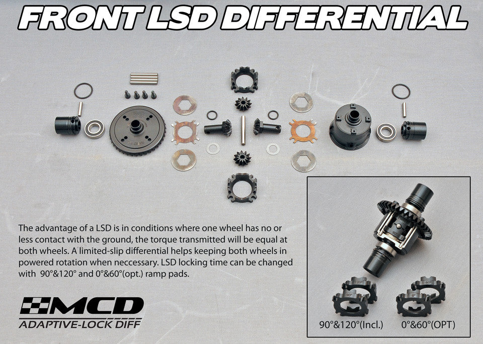 MCD XR5 Rally front adjustable differential
