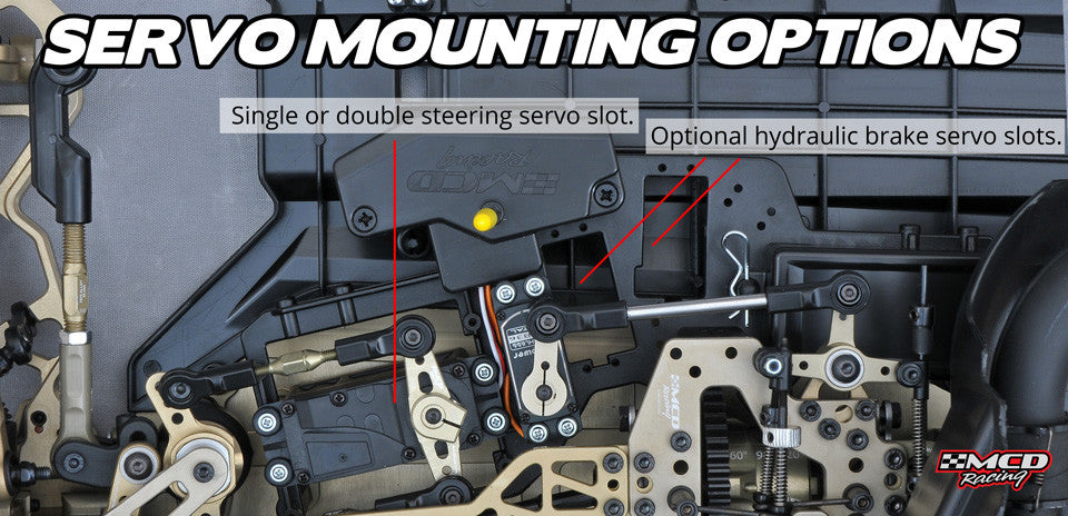MCD XR5 Radio tray with servo mounting options