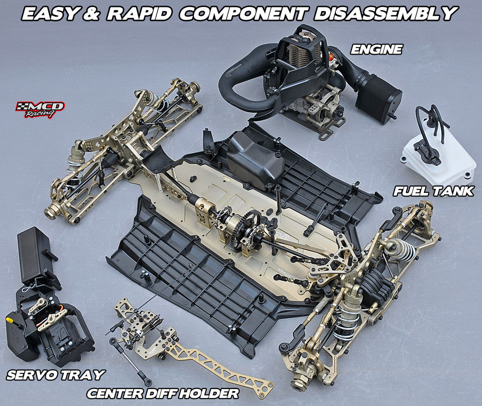 MCD XS5 Modular components for easy assembly and repairs