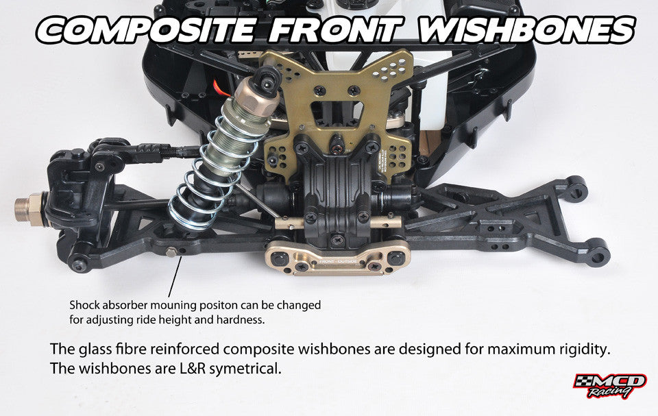 MCD W5 composite front suspension arms