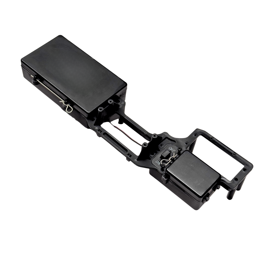 Outlaw V4 Billet Hybrid Slider kit version black battery tray and radio box with on-off switch