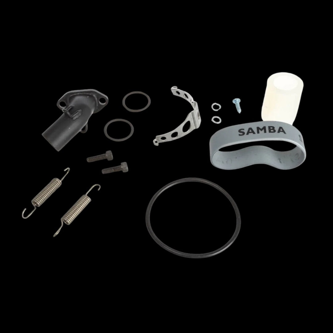 Samba V2 2025 Titanium Big Belly MCD Exhaust Pipe System - incl Custom Carbon Fibre Fitting Kit