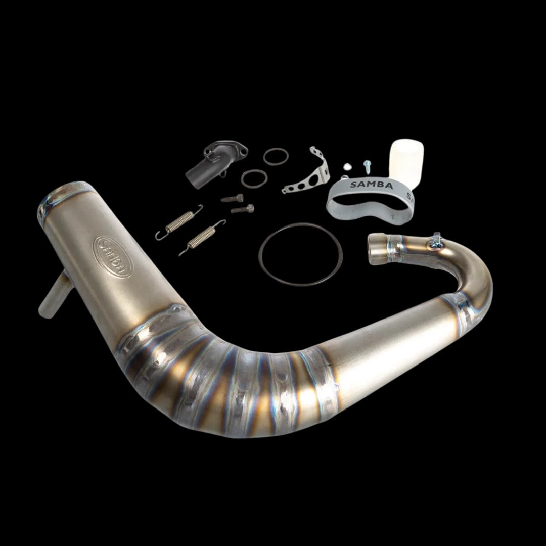 Samba V2 2025 Titanium Big Belly MCD Exhaust Pipe System - incl Custom Carbon Fibre Fitting Kit