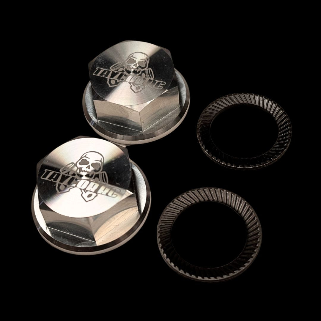 Taylor 1" Extended Baja Billet 24mm Wheel Hub Kit incl Billet Enclosed Nuts