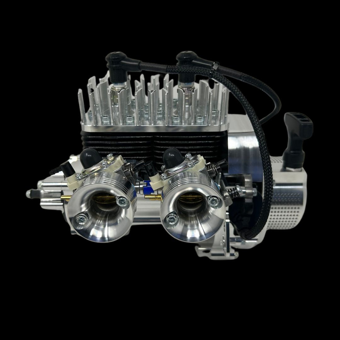 TAYLOR 70cc Billet Twin Cylinder RC Engine Complete Package