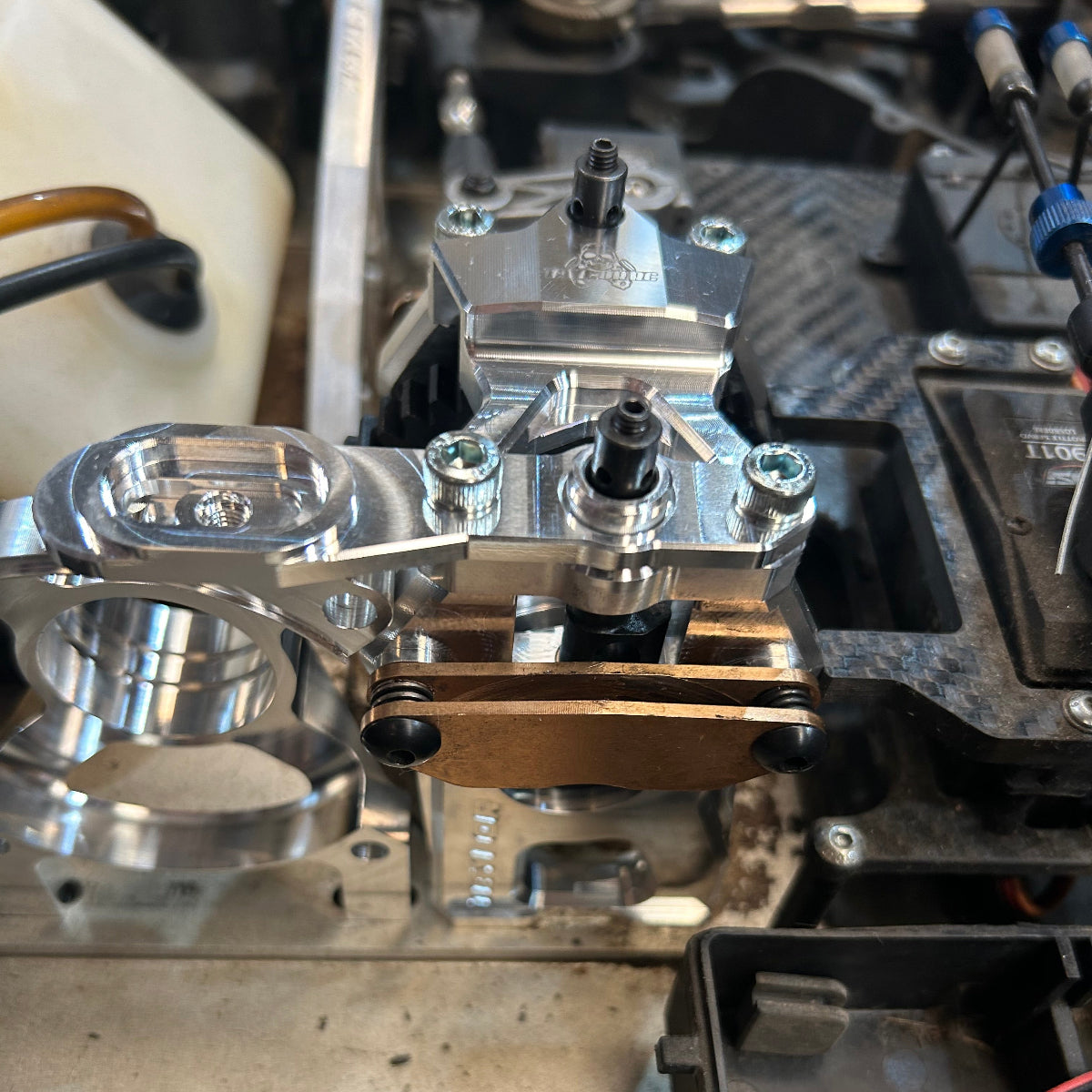 Taylor Billet Losi 5T 2.0 Centre Diff Mount Kit - With Rapid Diff Removal
