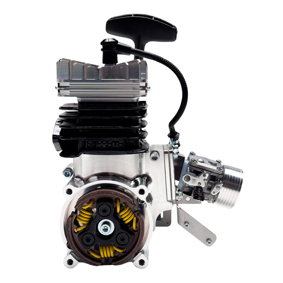 Engine component on a white background