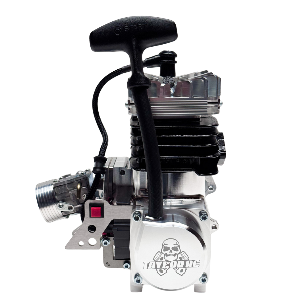 Engine with visible brand logo on a white background