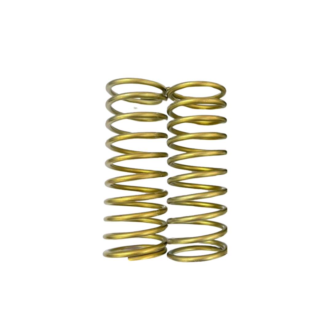 TZZ titanium front shock springs, 4.0mm mid in gold