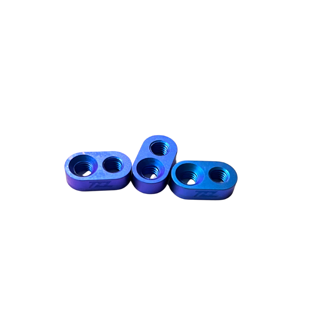TZZ Titanium MCD Engine Mount Chassis Slot Inserts (3)