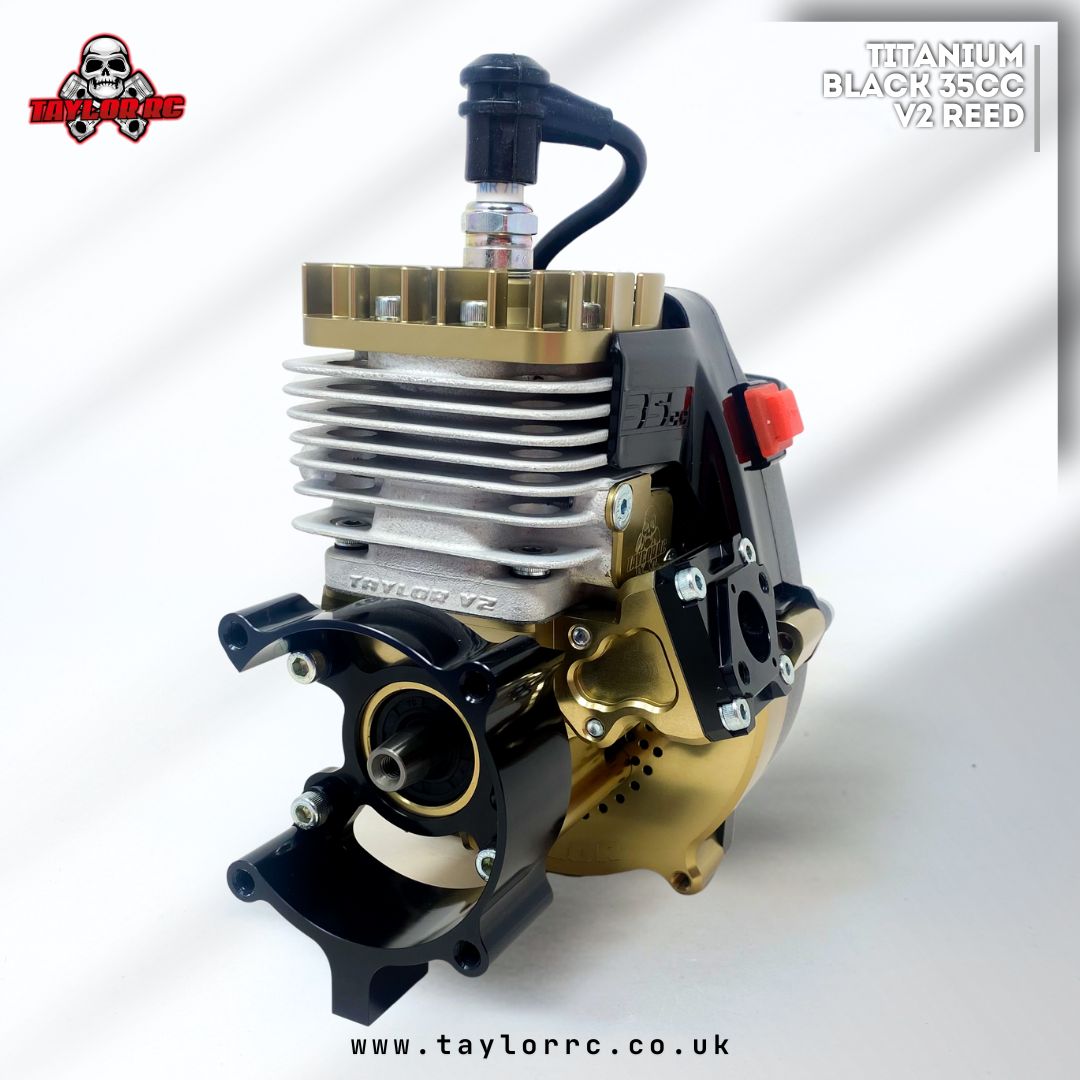 Titanium/Black 35cc V2 Reed engine