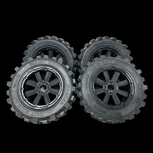 MadMax HD Belted 190mm Giant Grip Knobby Wheel/Tyre Set (4)