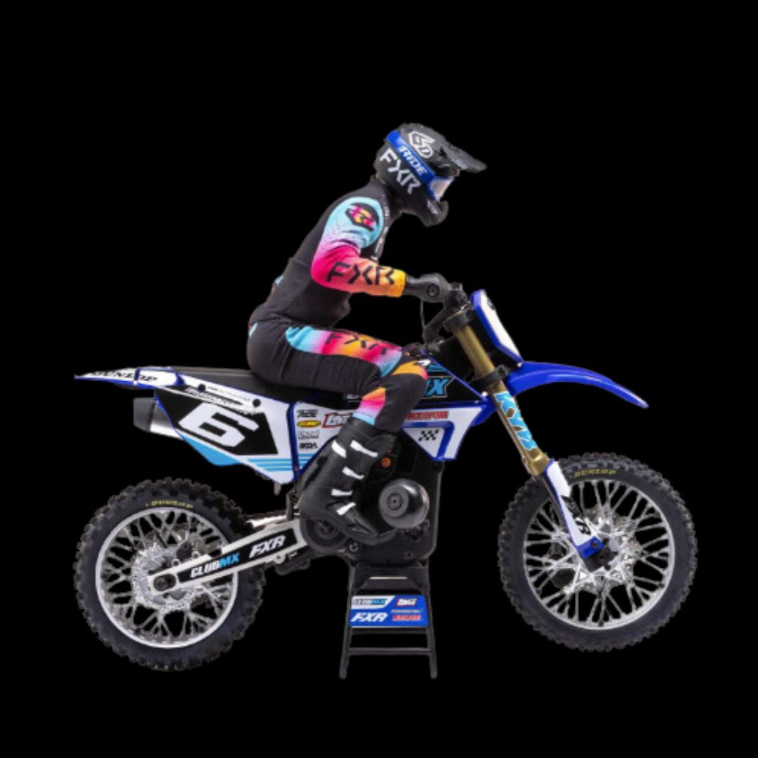 1/4 Promoto-MX Motorcycle RTR, (BLUE) LOS06000T2