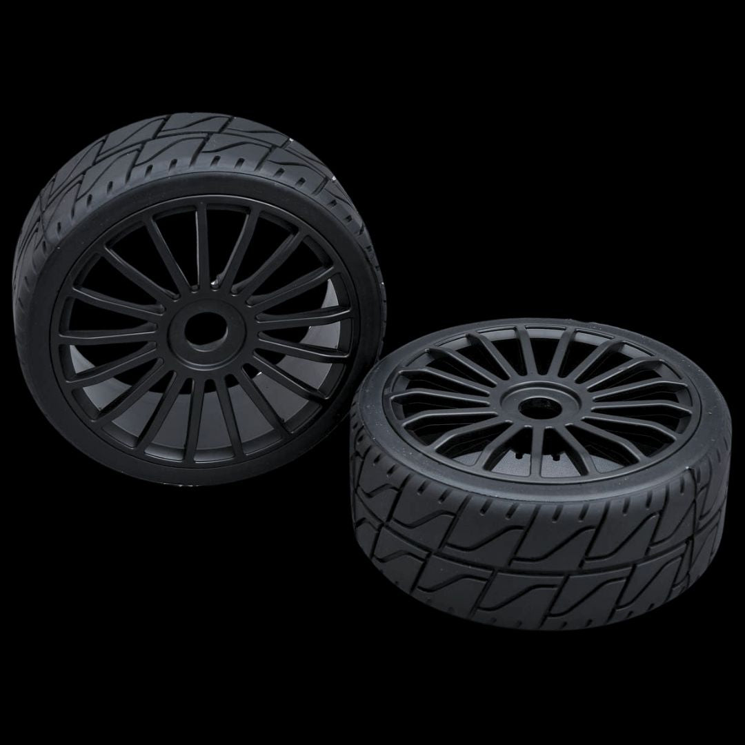 MCD Tyre 180 mm Asphalt + Wheels (Glued)