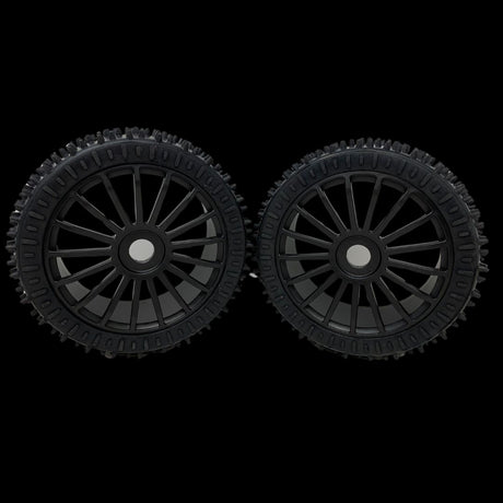 (HD glued) MCD 180mm Astro Max Hard Compound Tyres on Spoke Wheels