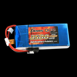 Gens Ace LiPo 2S 7.4V 3500mah Rx Battery (also Futaba TX)