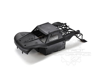 Black off-road vehicle chassis on a white background with 'Detroit Performance' branding.