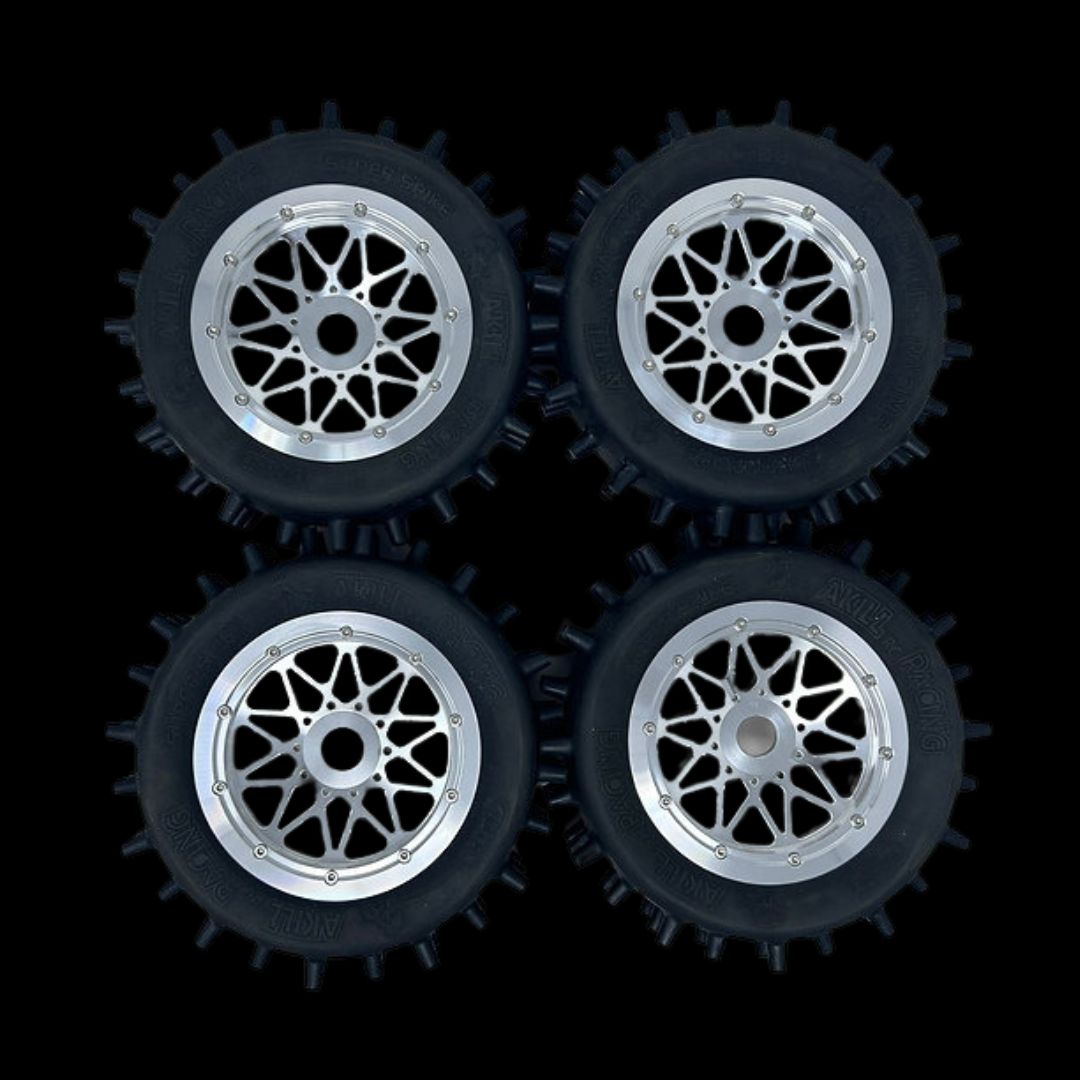 RRC Billet wheels + Akill 195mm V2 Super Spikes (4pcs)