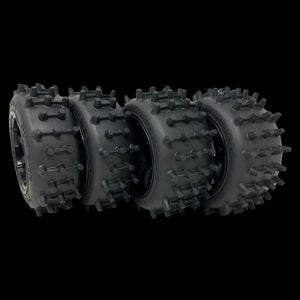 MadMax Super Hog Baja Front/Rear 186mm Spike Wheel/Tyre Set (4)